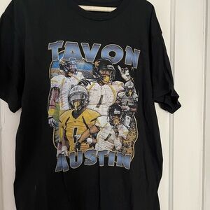 Black Graphic T-Shirt with Sports Design